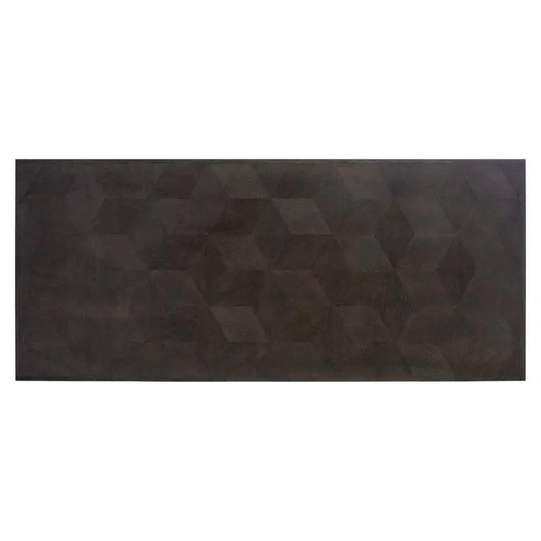 Richmond Interiors Luxor 230cm Diamond Dining Table in Brown - Image 3