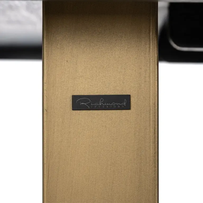 Richmond Interiors Luxor 230cm Diamond Dining Table in Brown - Image 5