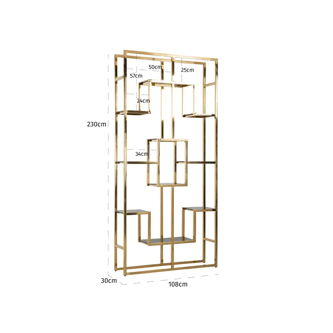 Richmond Interiors Magnus Gold Display Cabinet - Image 16