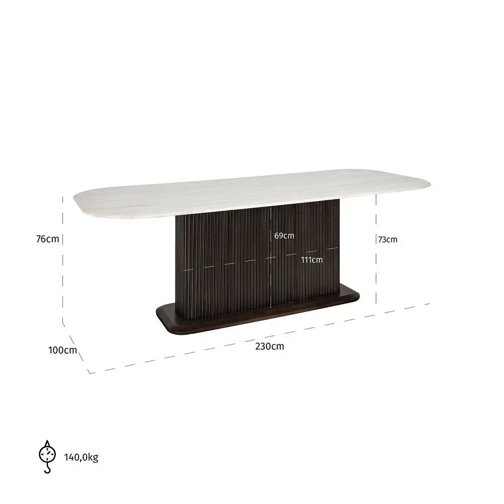 Richmond Interiors Mayfield 230cm Dining Table - Image 9