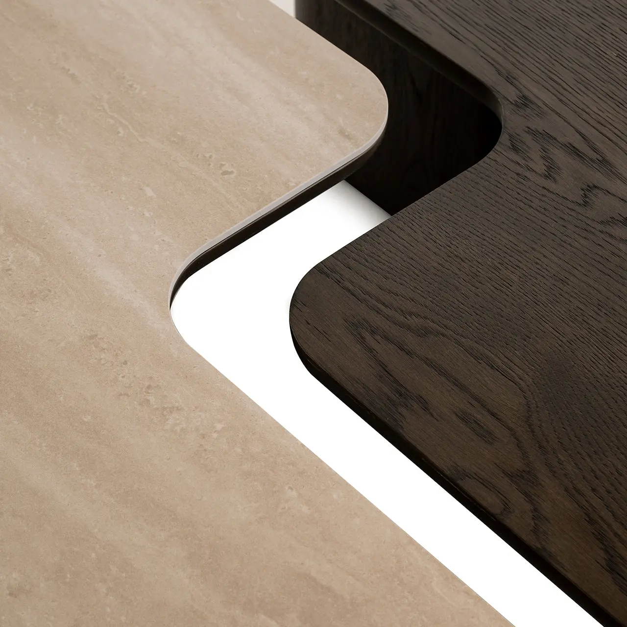 Richmond Interiors Nando Set of 2 Coffee Tables in Brown - Image 4