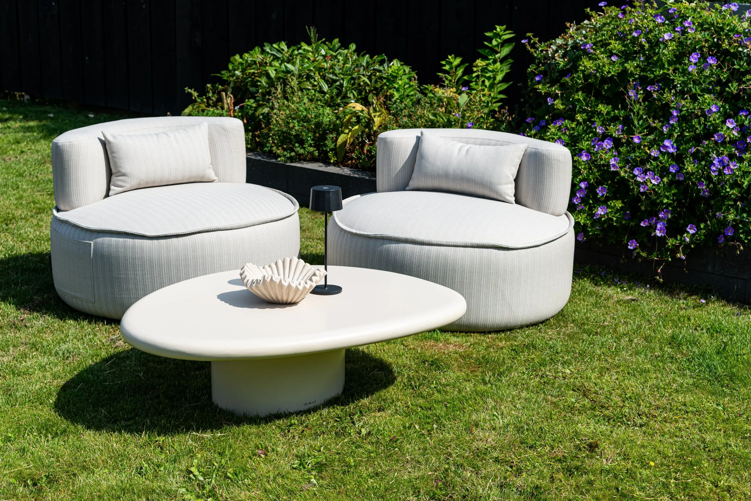 Richmond Interiors Outdoor Urban Bloom Sandstone Coffee Table - Image 5