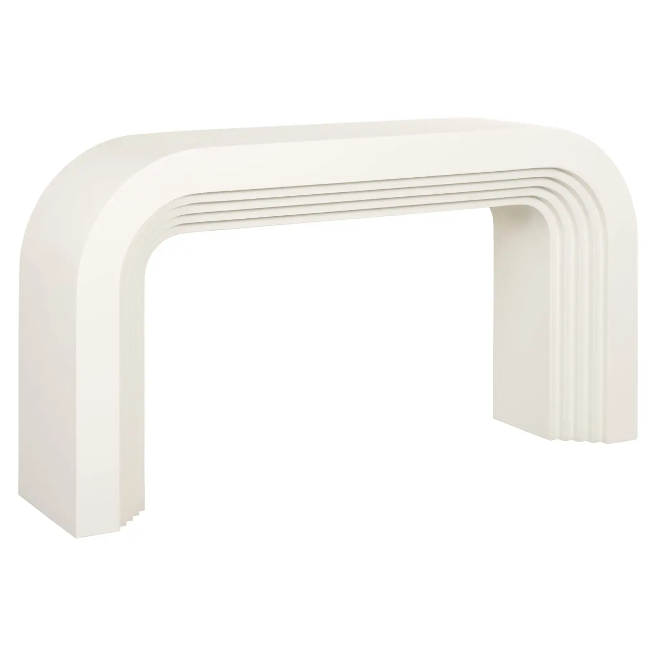 Richmond Interiors Rainbow Console Table in White