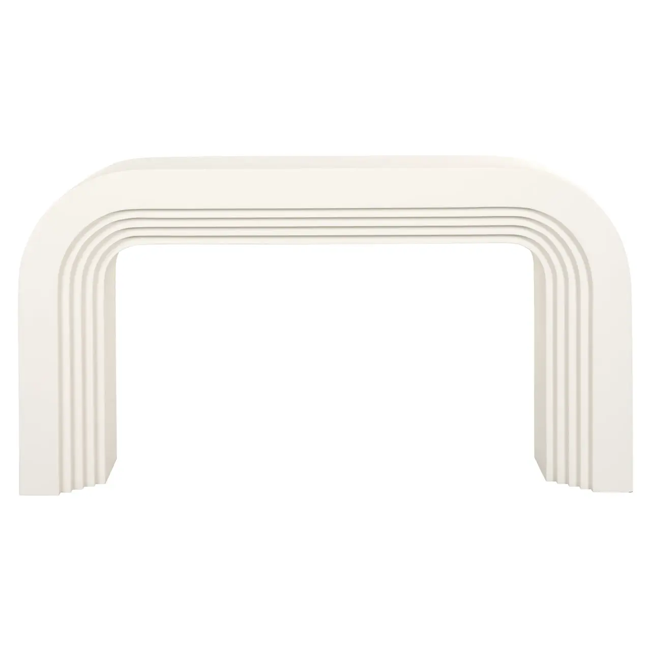Richmond Interiors Rainbow Console Table in White - Image 3