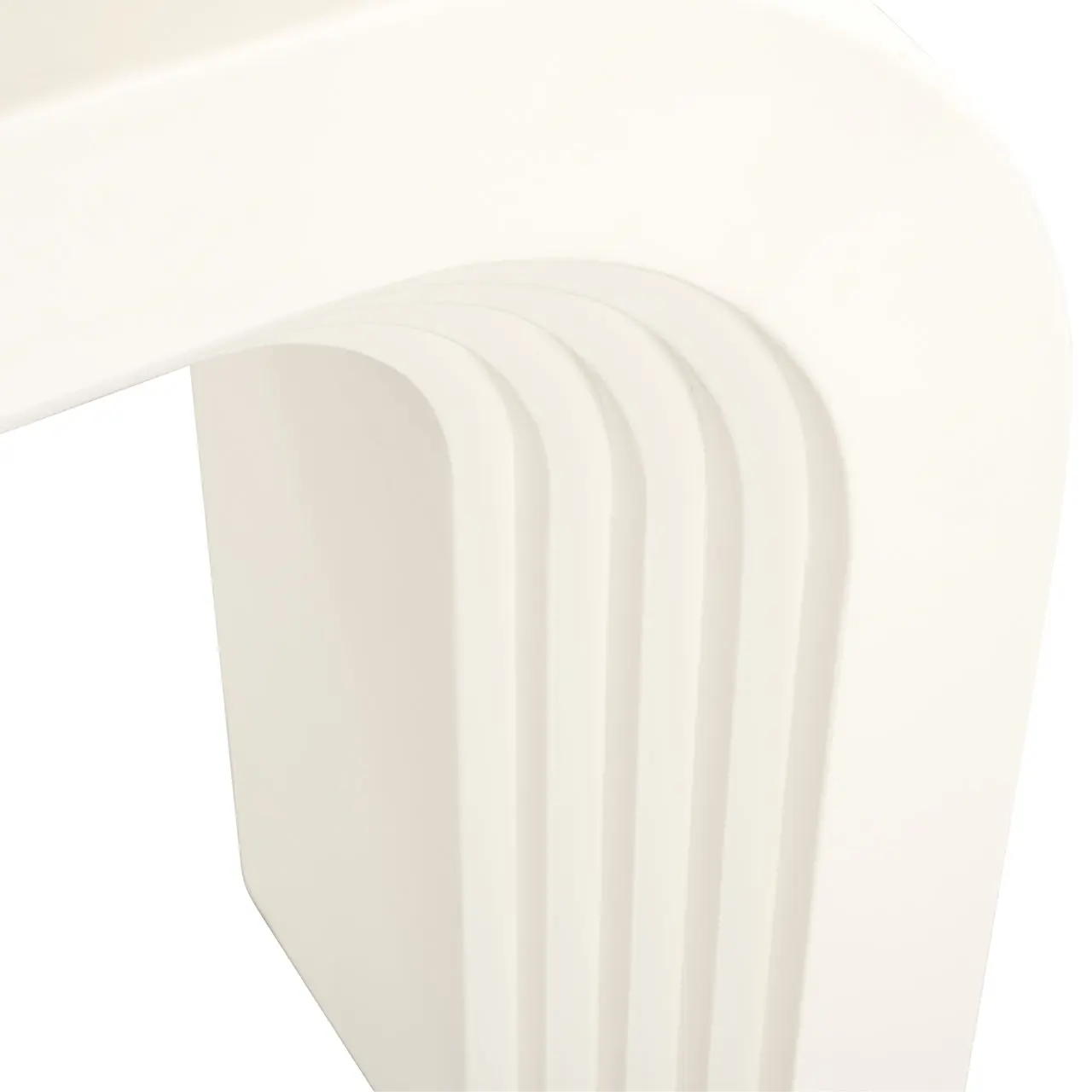 Richmond Interiors Rainbow Console Table in White - Image 5