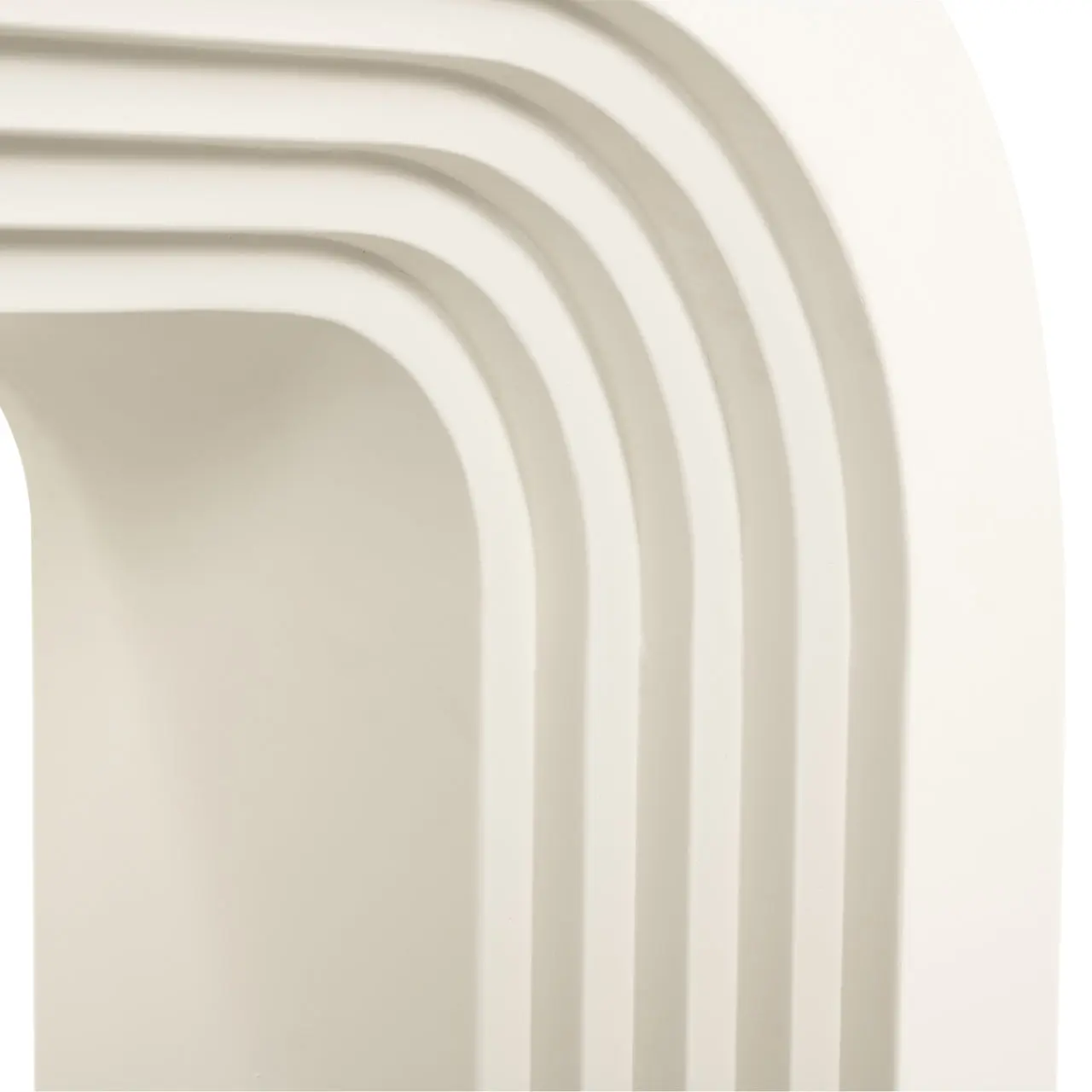 Richmond Interiors Rainbow Console Table in White - Image 6