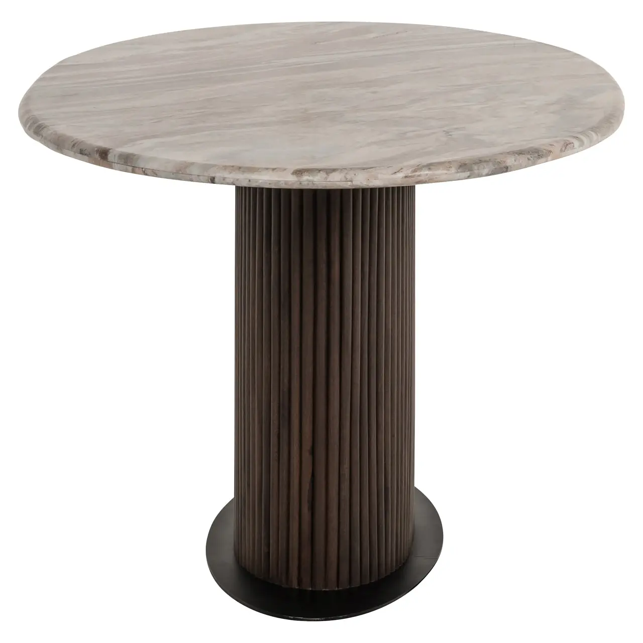 Richmond Interiors Rasford 200cm Oval Dining Table in Dark Brown - Image 5