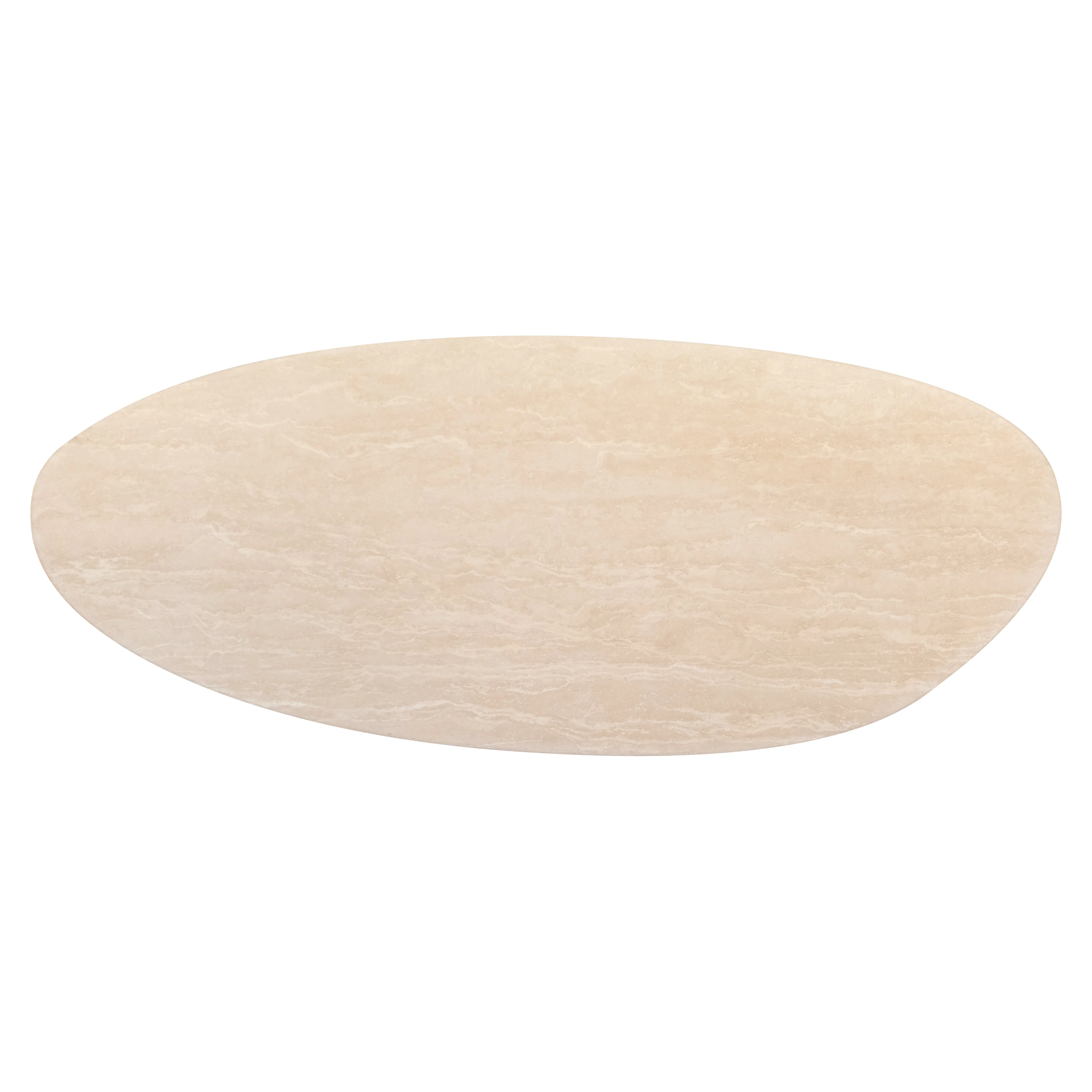 Richmond Interiors Renaissance 240cm Dining Table Italian Travertine in Beige - Image 4