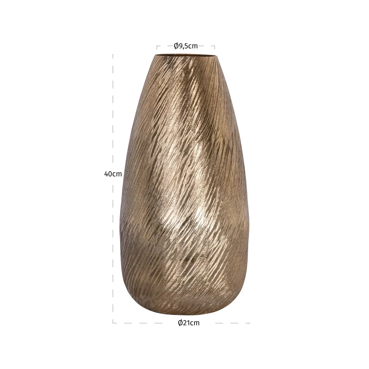 Richmond Interiors Riza Gold Vase - Image 4