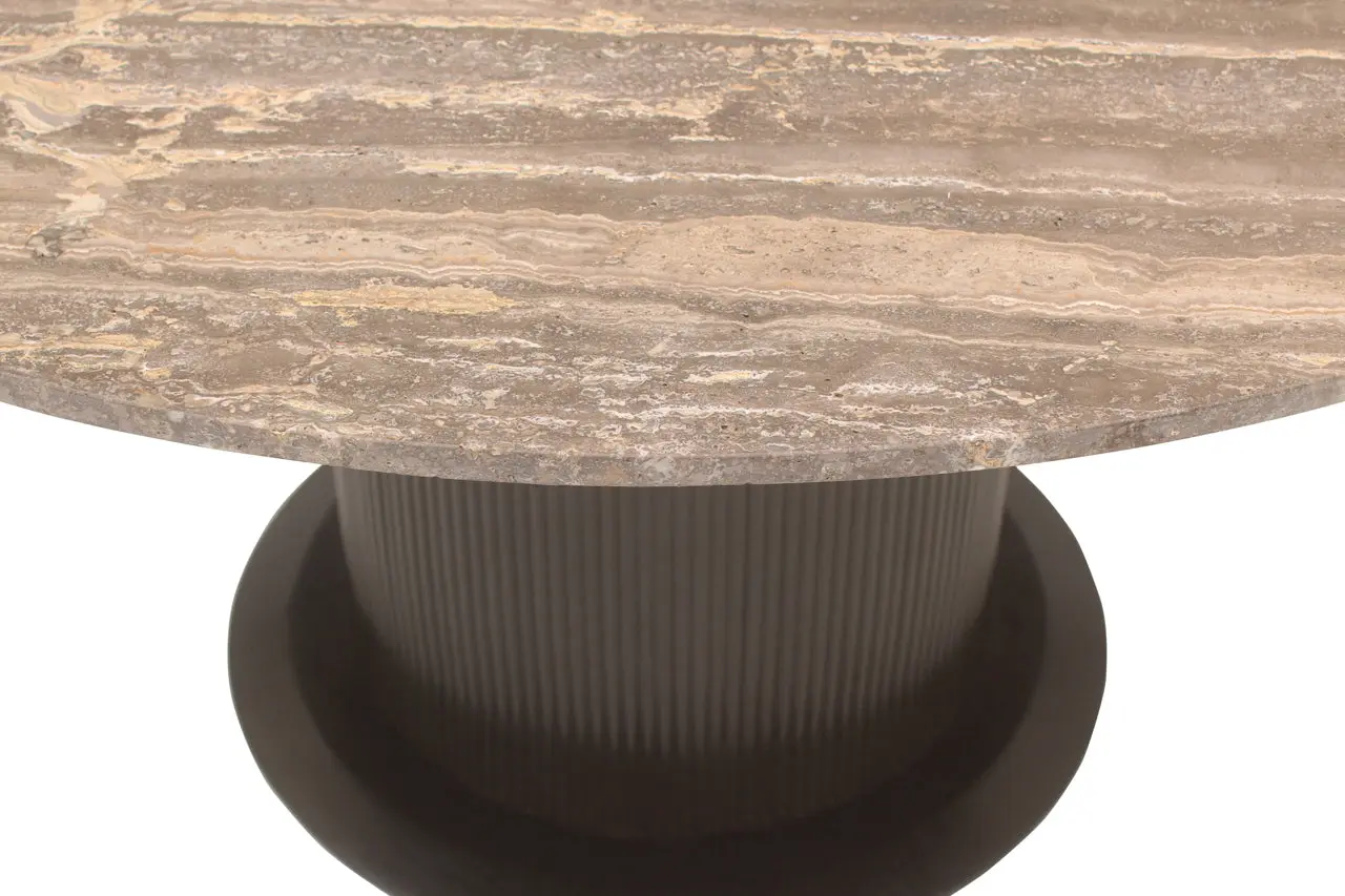 Richmond Interiors Russo Brown 140cm Dining Table - Image 4