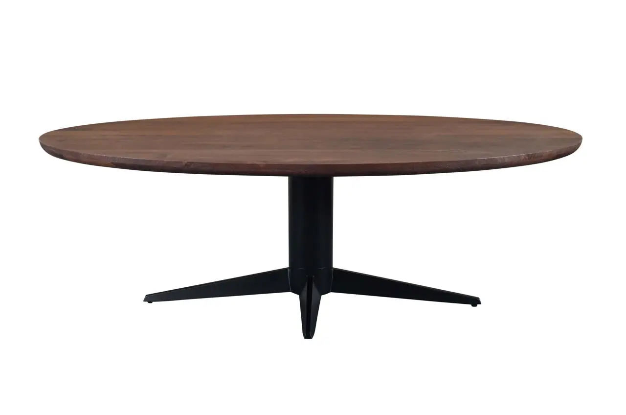 Richmond Interiors Stafford Spicebrown Oval 230cm Dining Table - Image 2