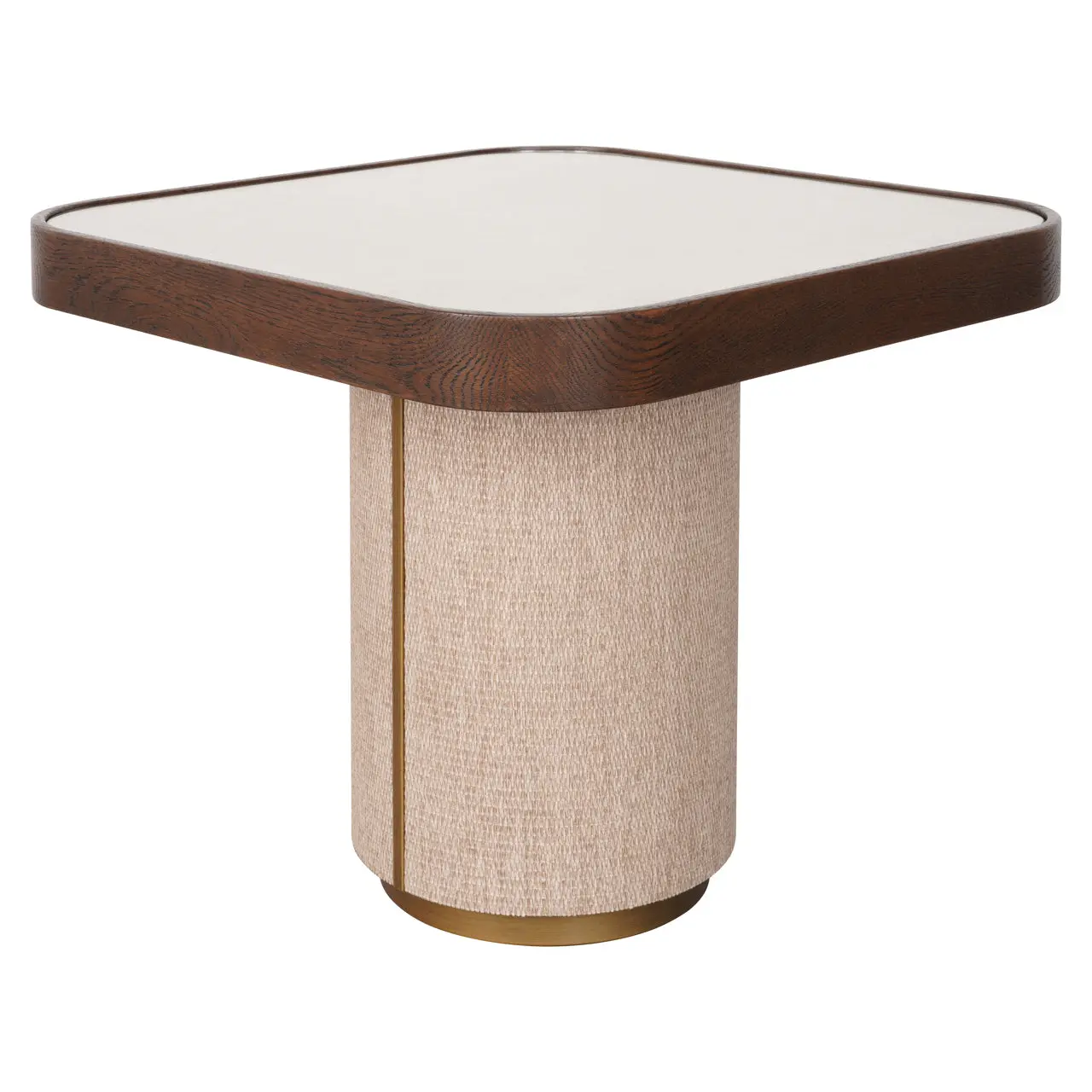 Richmond Interiors Willox Brown End Table with Glass - Image 3