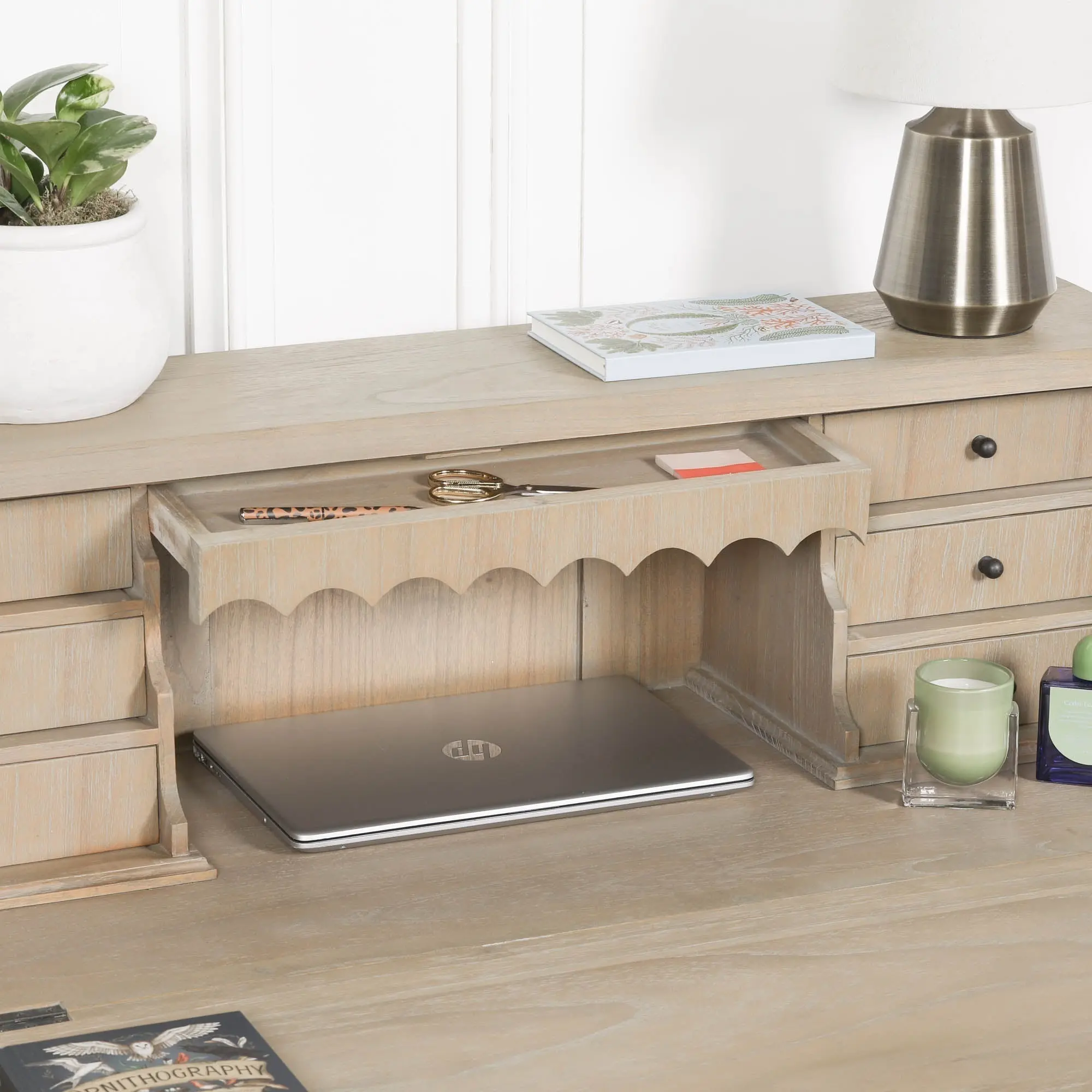 Rustic Wooden Bureau Desk - Image 20
