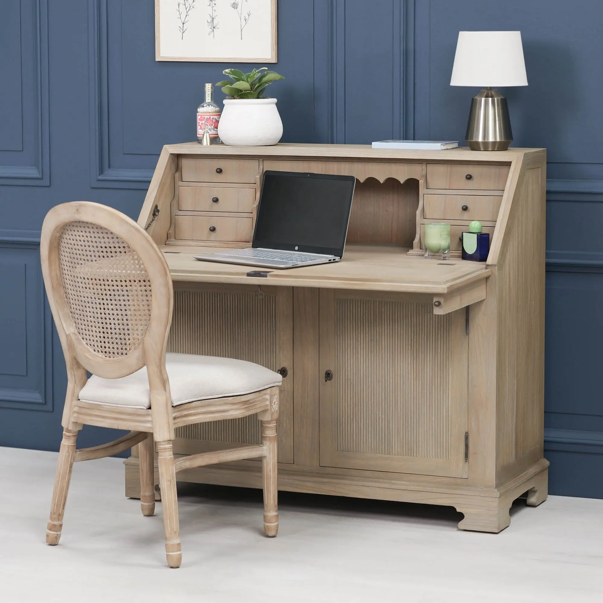 Rustic Wooden Bureau Desk - Image 24