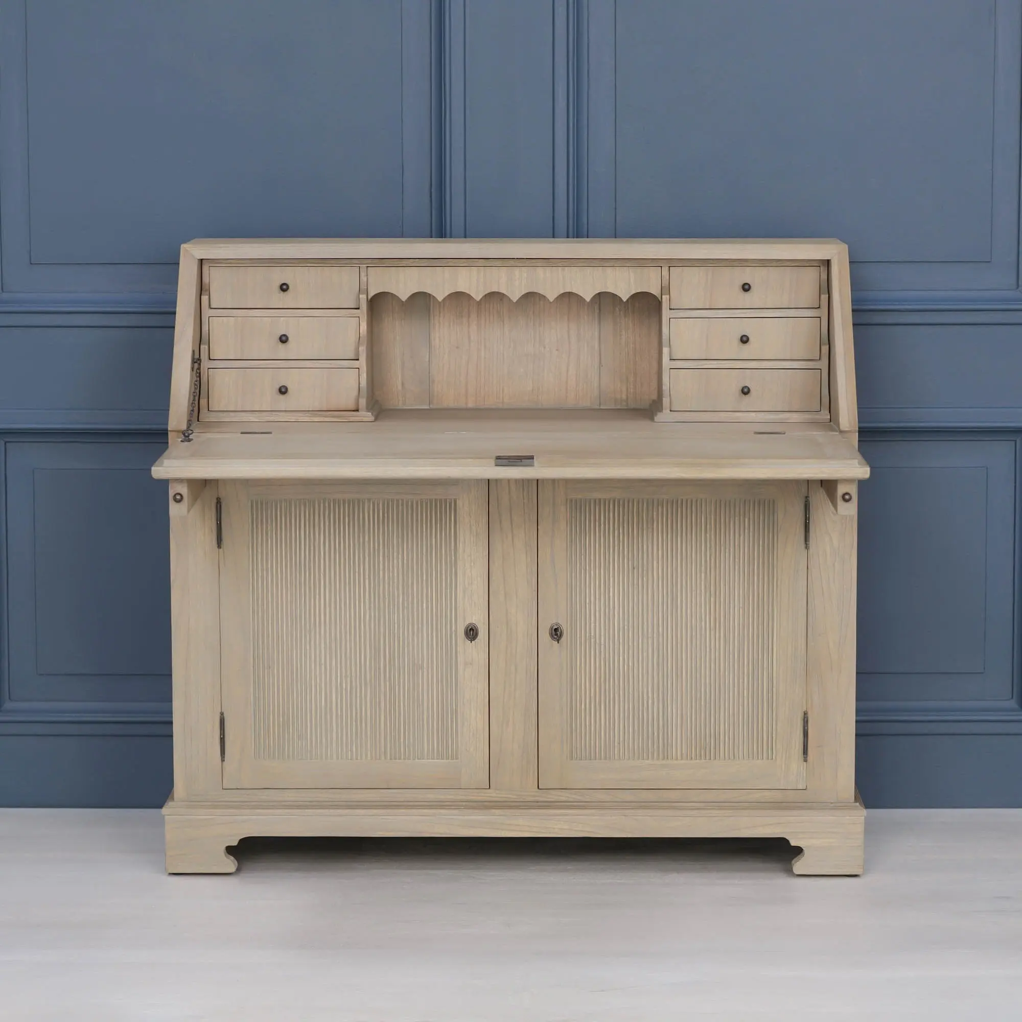 Rustic Wooden Bureau Desk - Image 29