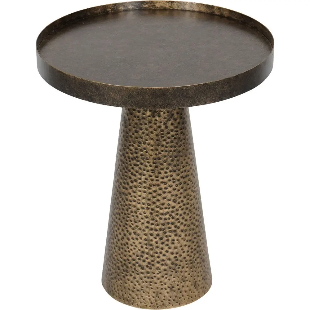 Samara Iron Side Table in Rustic Antique Gold - Image 5