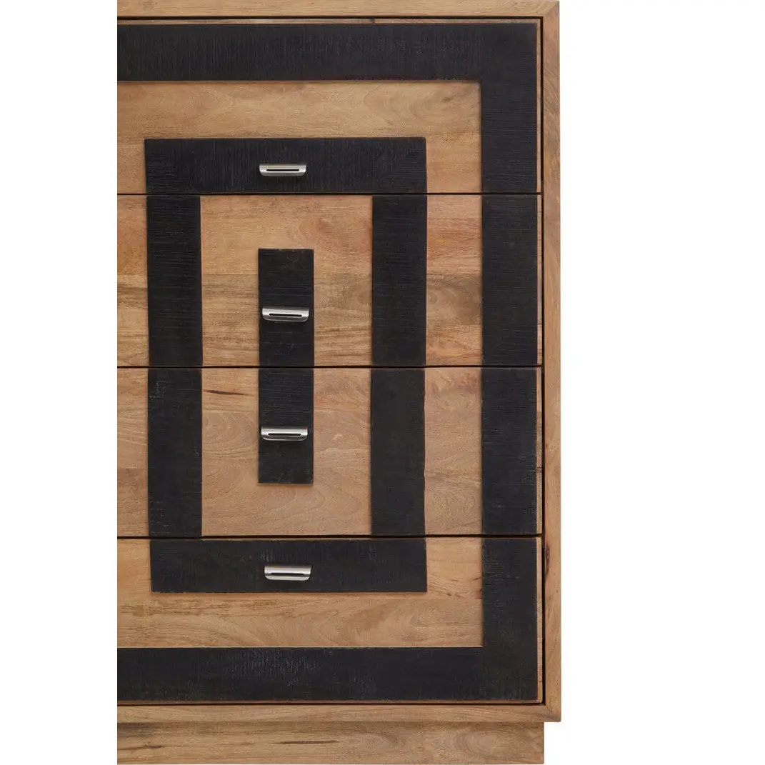 Silas Mango Wood 4 Drawer Chest - Image 9