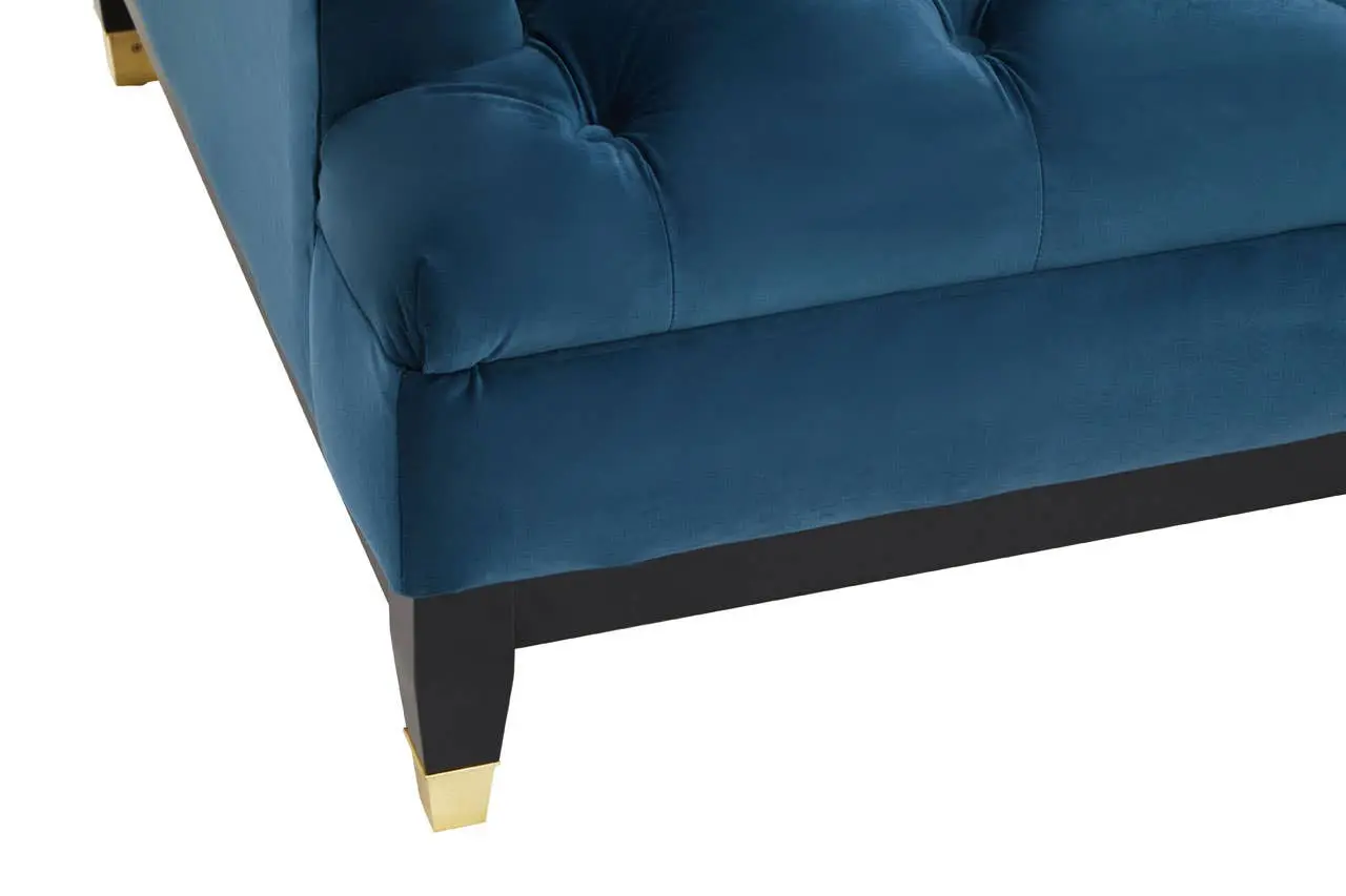 Sirella 2 Seat Navy Fabric Sofa - Image 7