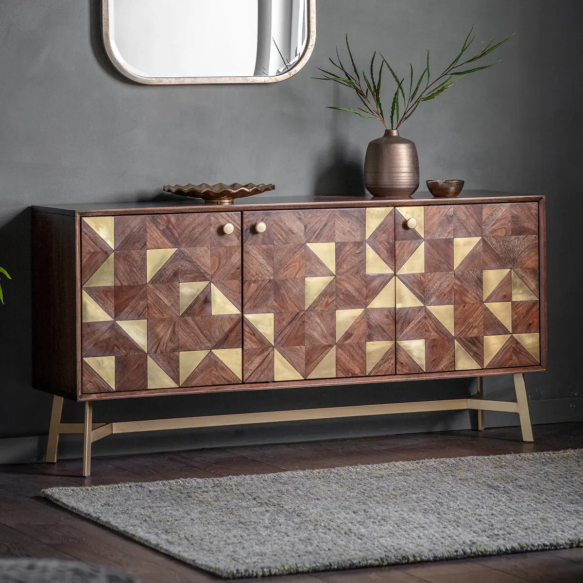 Tarenza 3 door Wooden Sideboard - Image 4