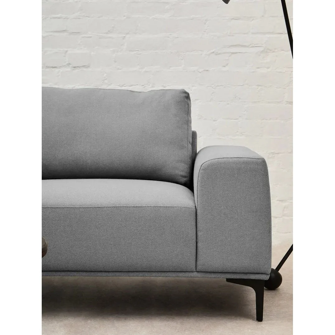 Tolaro 3 Seat Grey Fabric Left Chaise Sofa - Image 25
