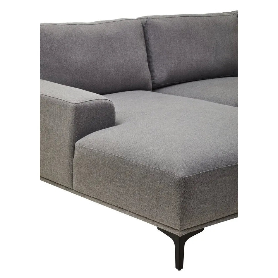 Tolaro 3 Seat Grey Fabric Left Chaise Sofa - Image 31