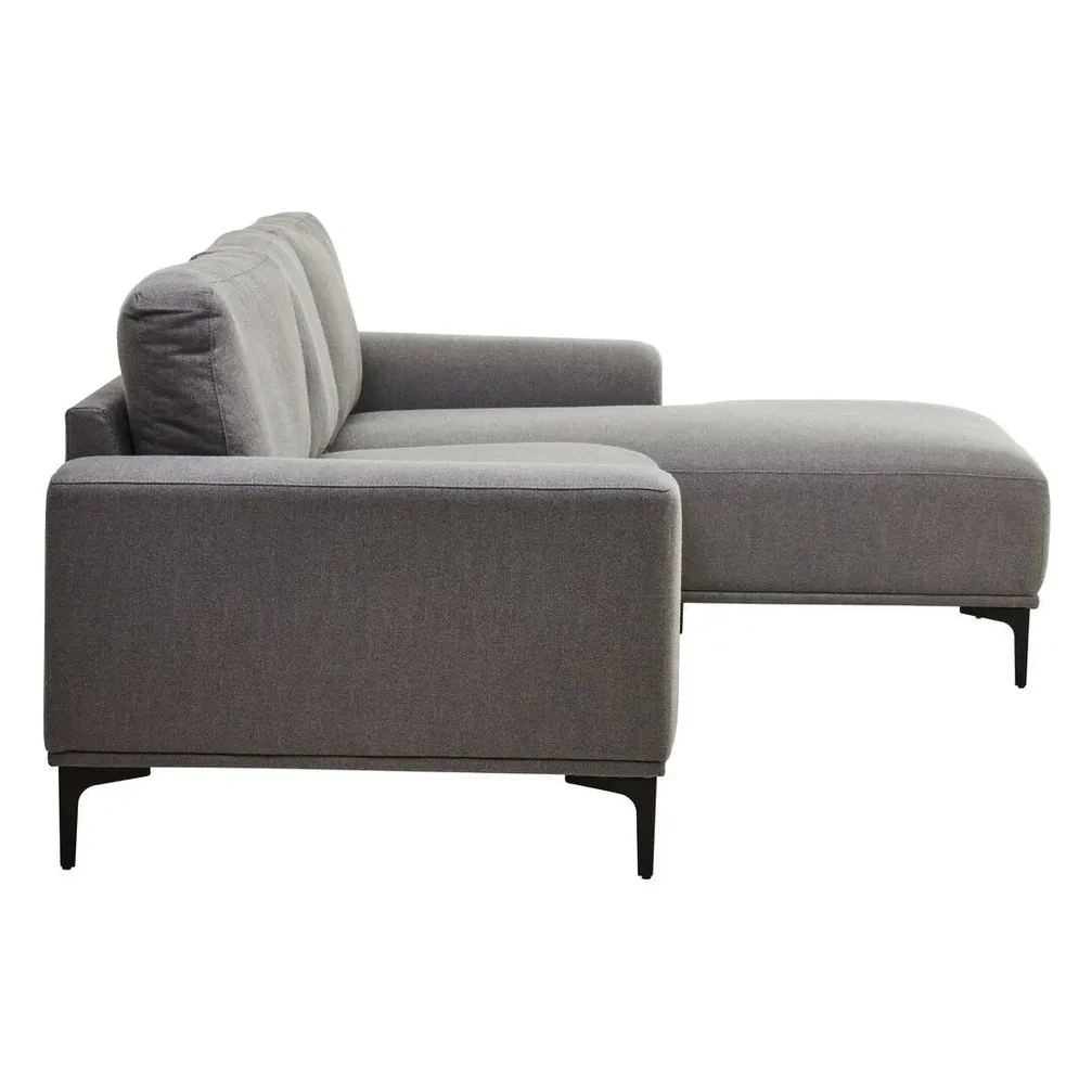 Tolaro 3 Seat Grey Fabric Right Chaise Sofa - Image 23