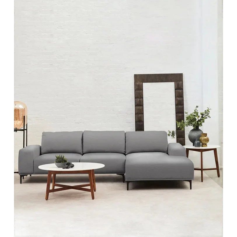 Tolaro 3 Seat Grey Fabric Right Chaise Sofa - Image 30