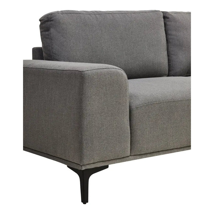 Tolaro 3 Seat Grey Fabric Right Chaise Sofa - Image 48