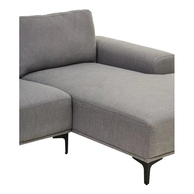 Tolaro 3 Seat Grey Fabric Right Chaise Sofa - Image 49