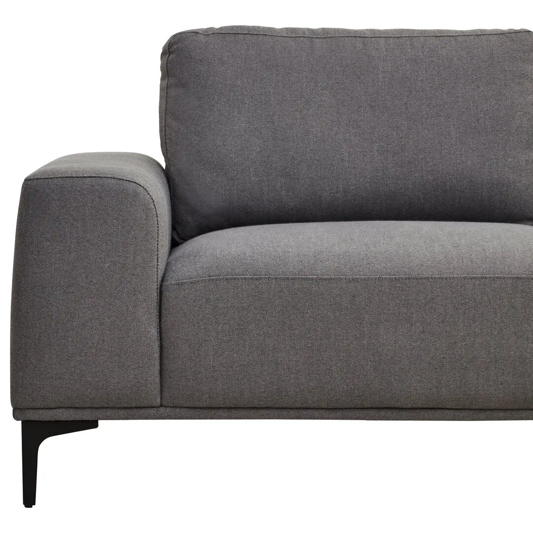 Tolaro 3 Seat Grey Fabric Right Chaise Sofa - Image 50