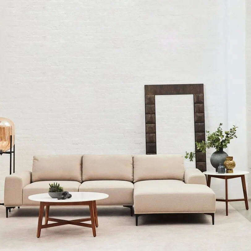 Tolaro 3 Seat Natural Fabric Right Chaise Sofa - Image 20