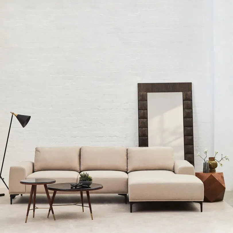 Tolaro 3 Seat Natural Fabric Right Chaise Sofa - Image 27