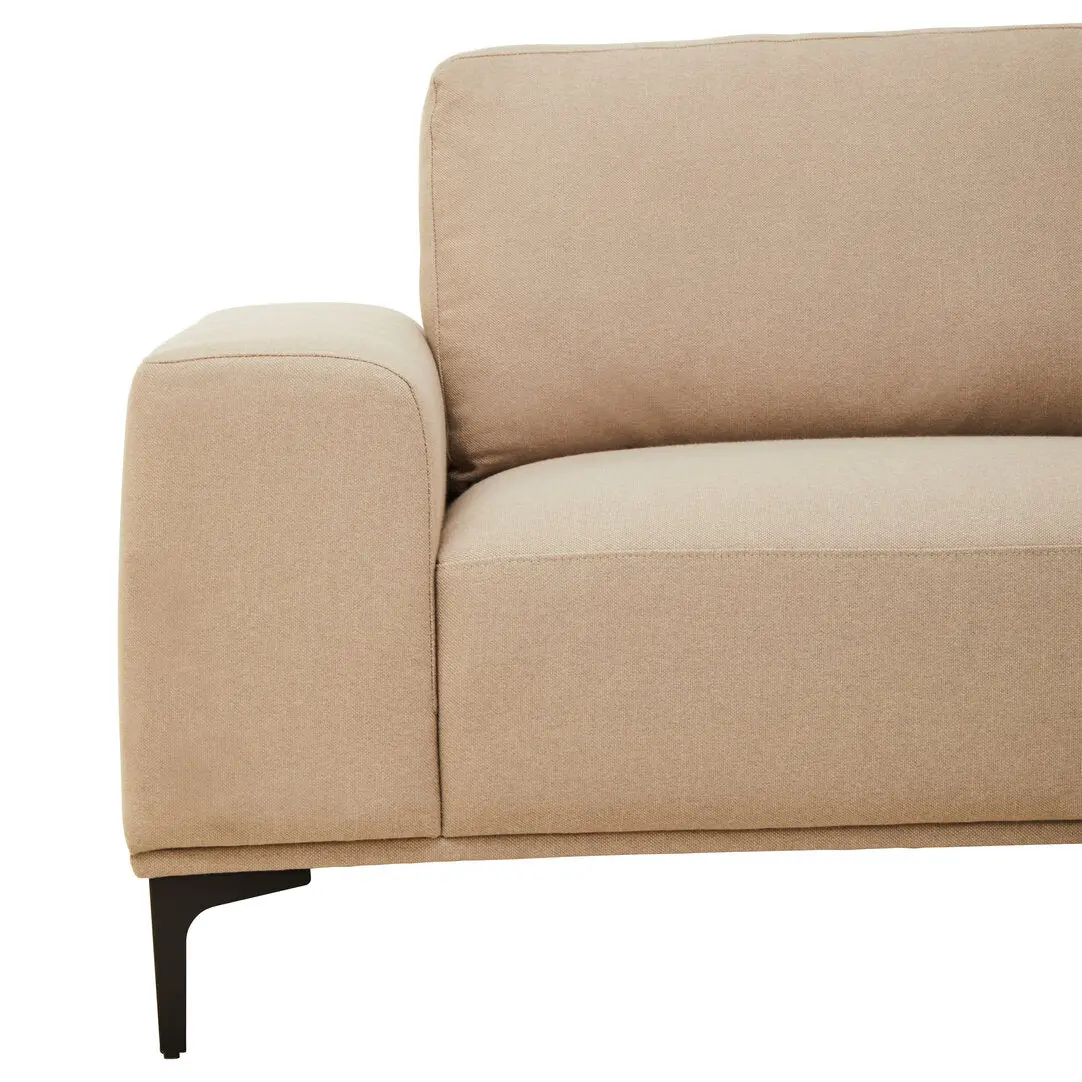 Tolaro 3 Seat Natural Fabric Right Chaise Sofa - Image 7