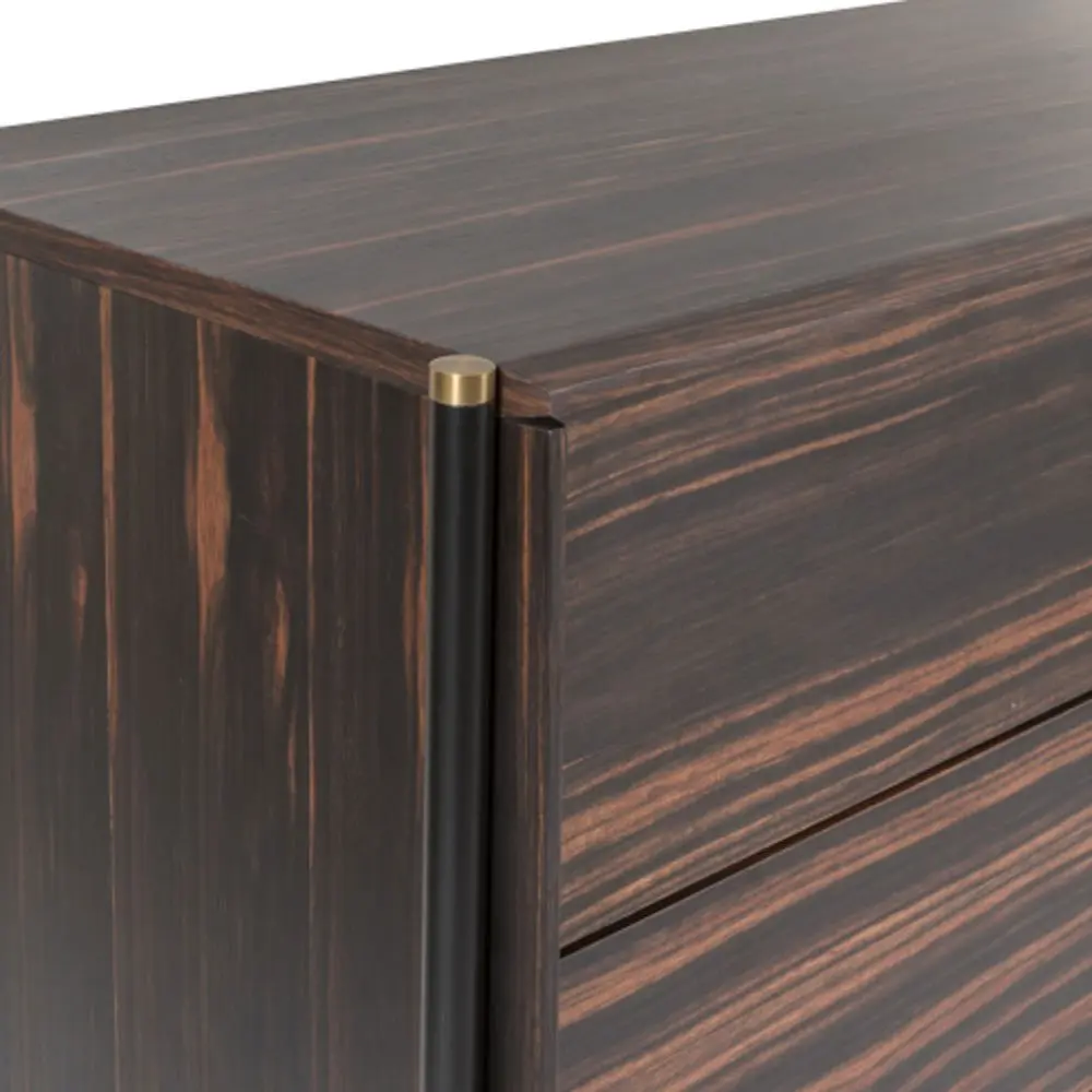Twenty10 Design Bali 3 Drawer Chest in Ebony - Image 5