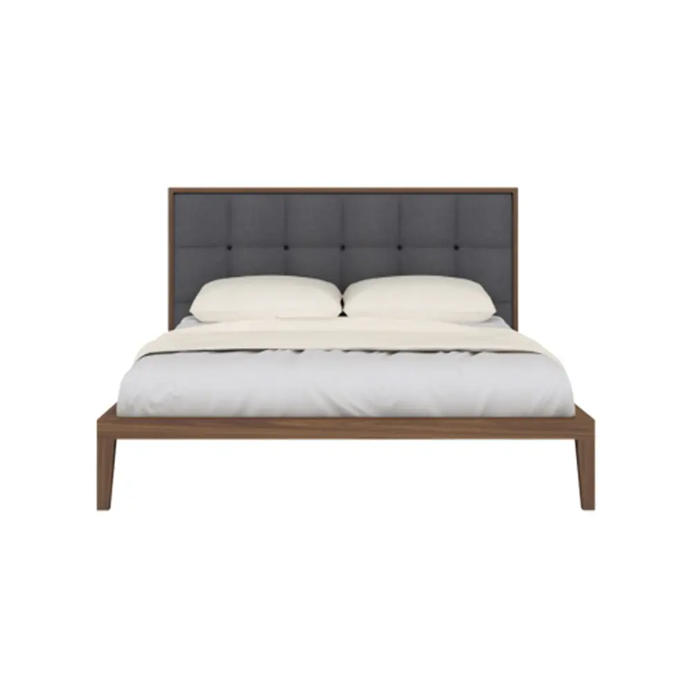 Twenty10 Design Calla Double Bed in Walnut/Grey - Image 5