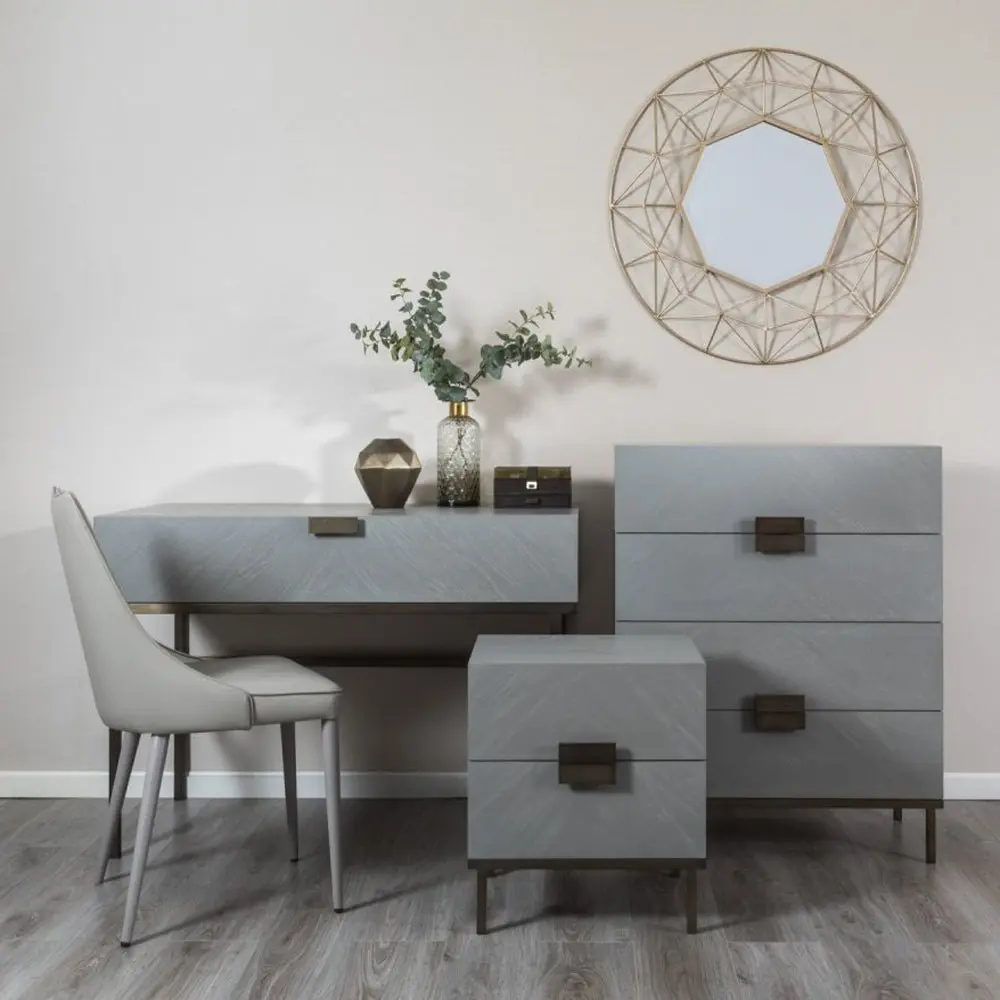 Twenty10 Design Lilly Dressing Table - Grey - Image 3