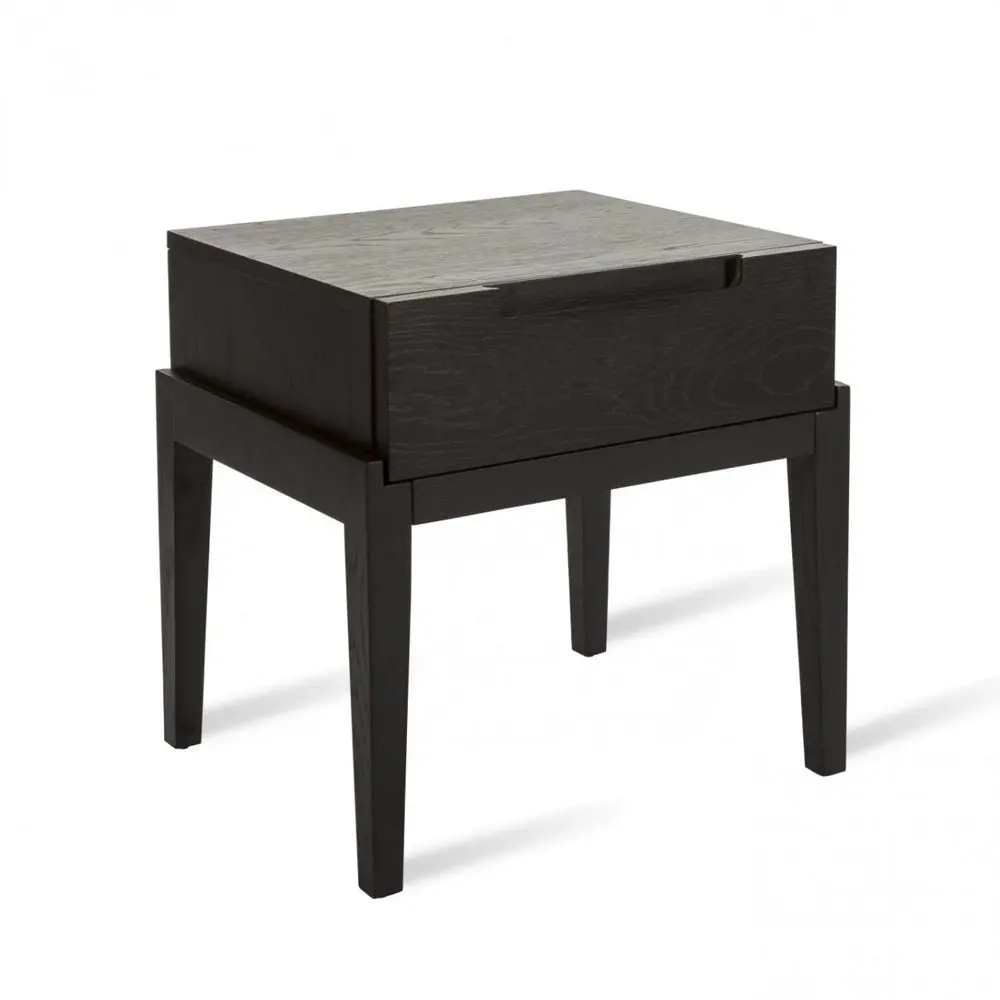 Twenty10 Design Orchid Bedside Single Drawer - Black - Image 3