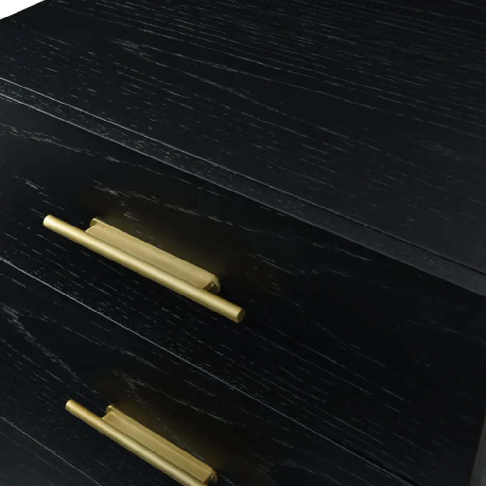 Twenty10 Design Tulip Black Oak Tall Chest - Image 3