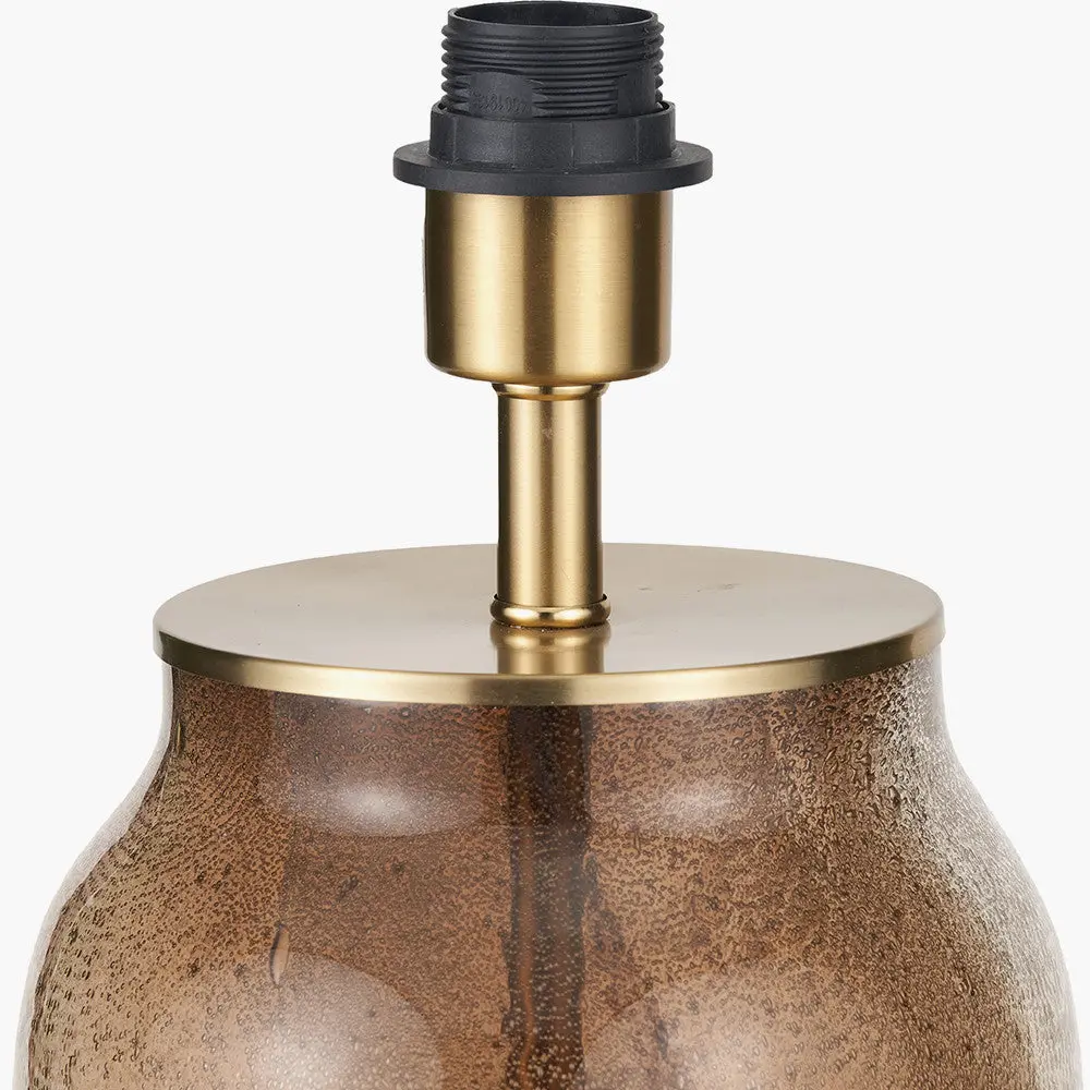 Valtellina Brown and Green Glass Table Lamp Base - Image 2