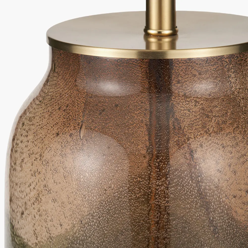 Valtellina Brown and Green Glass Table Lamp Base - Image 4
