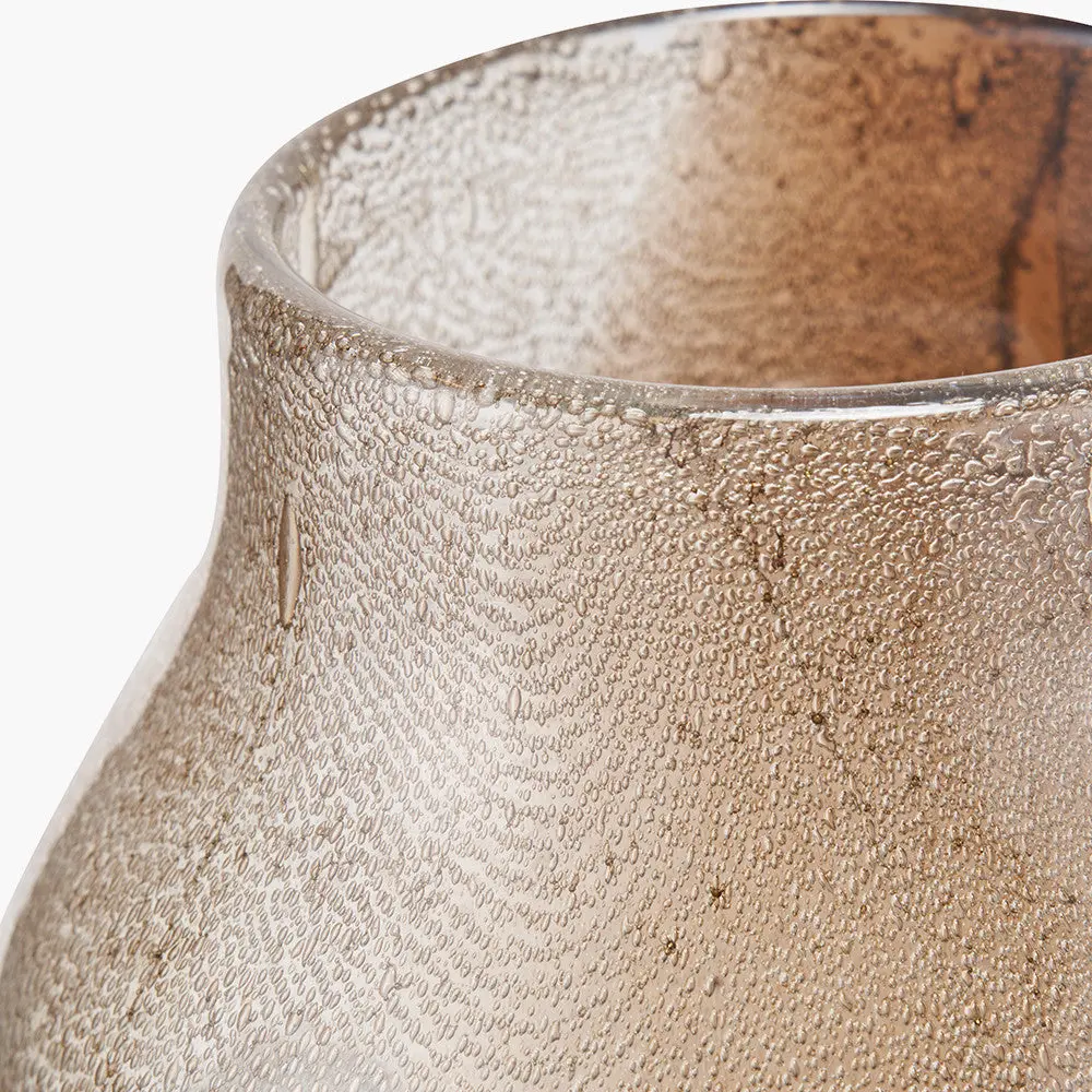 Valtellina Brown and Green Glass Vase - Image 3