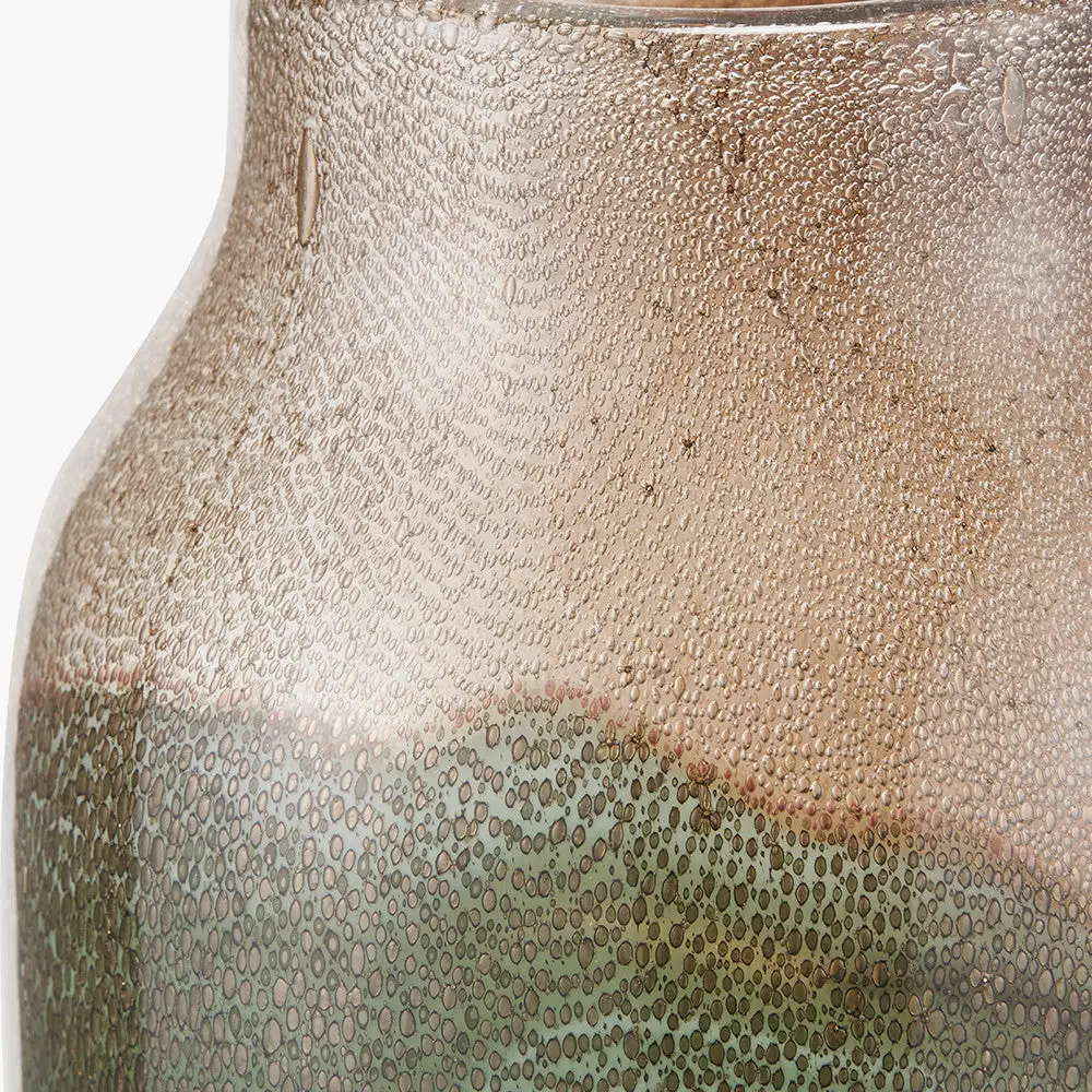 Valtellina Brown and Green Glass Vase - Image 5