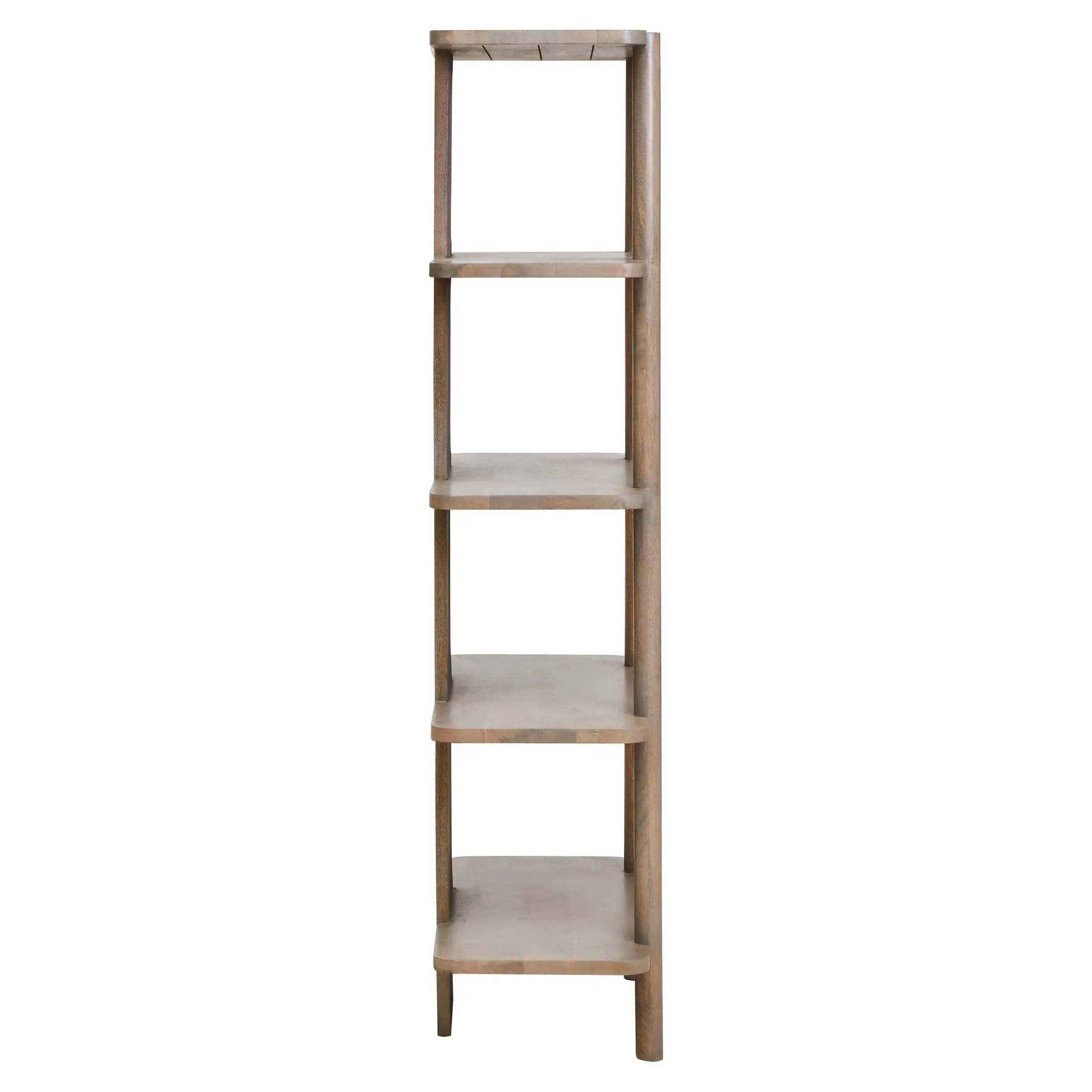 Varello Grey Mango Wood Five Tier Shelf Unit - Image 13
