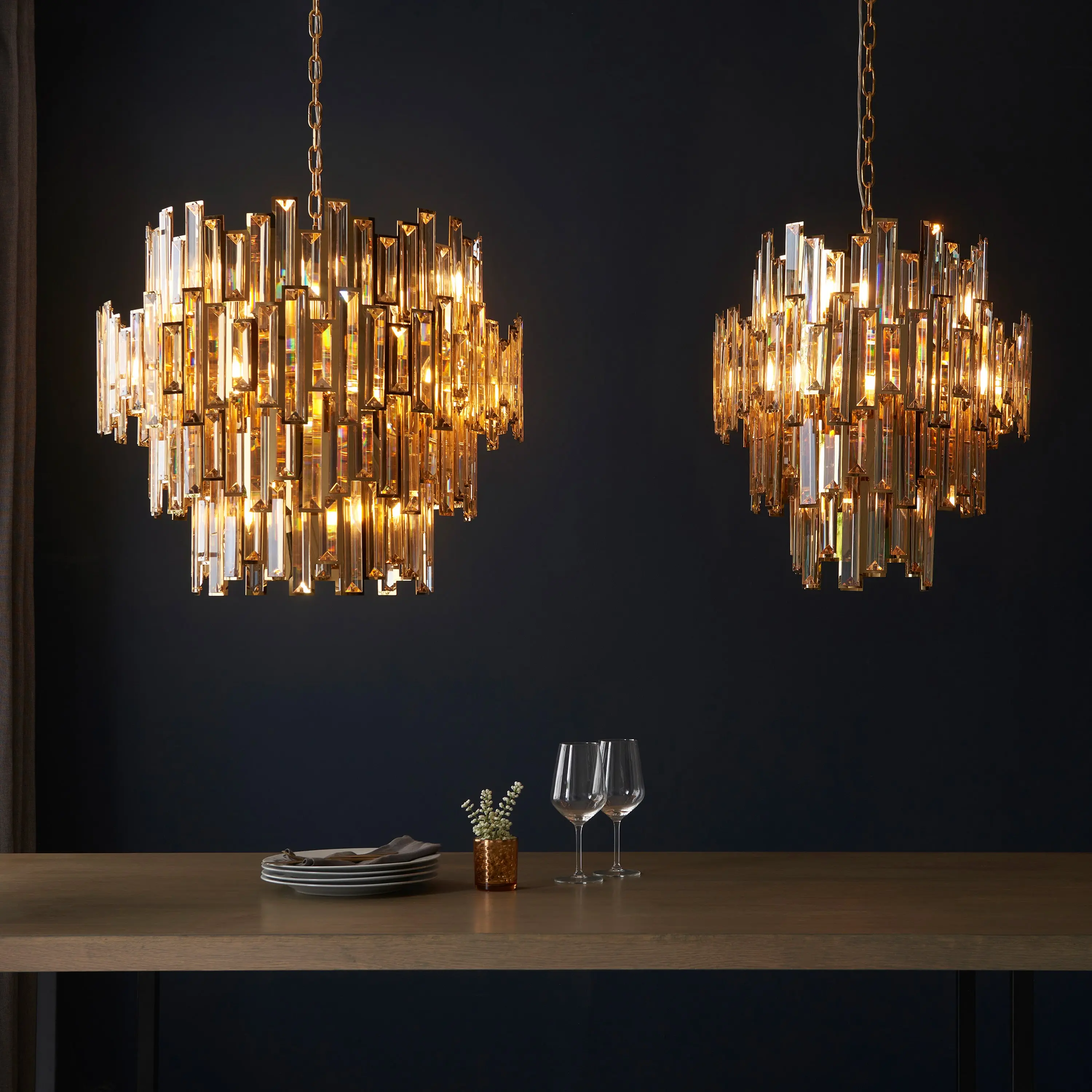 Vionara 15 Pendant Light Gold Champagne - Image 17