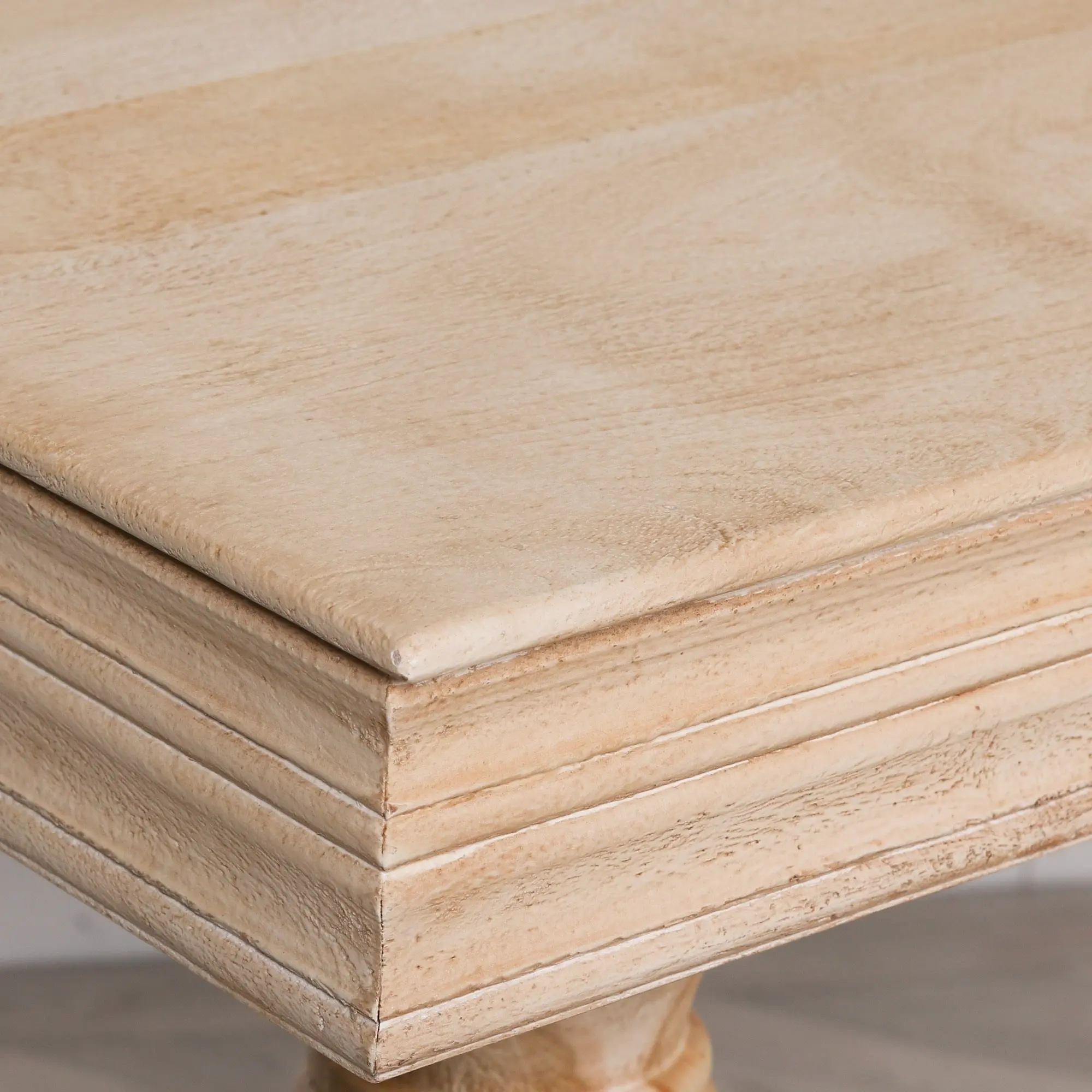 Wooden Console Table 180cm with Drawers – Handcrafted Mango Wood Hall Table - Image 6